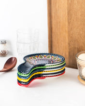 Load image into Gallery viewer, Multicolor Spoon Rest Set - Handcrafted Porcelain Utensil Holder for Cooking
