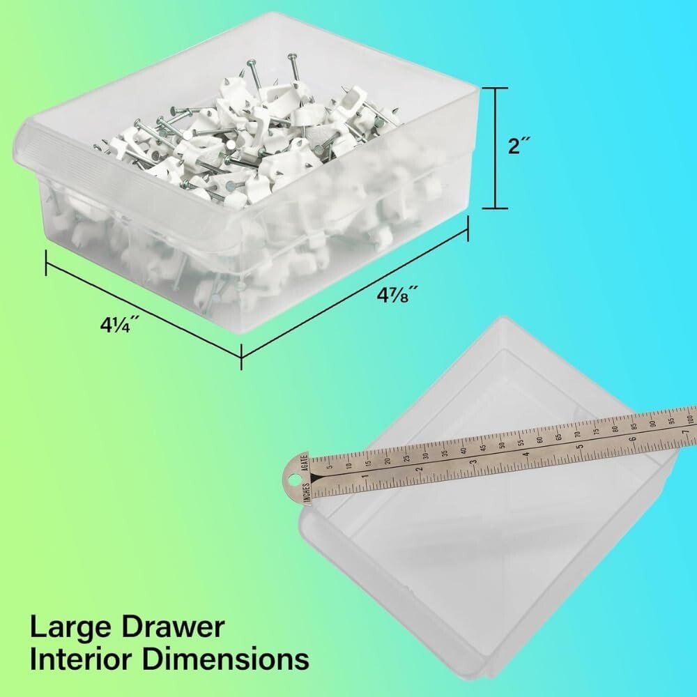 64-Drawer Heavy-Duty Plastic Storage Cabinet for Garage & Classroom Organization