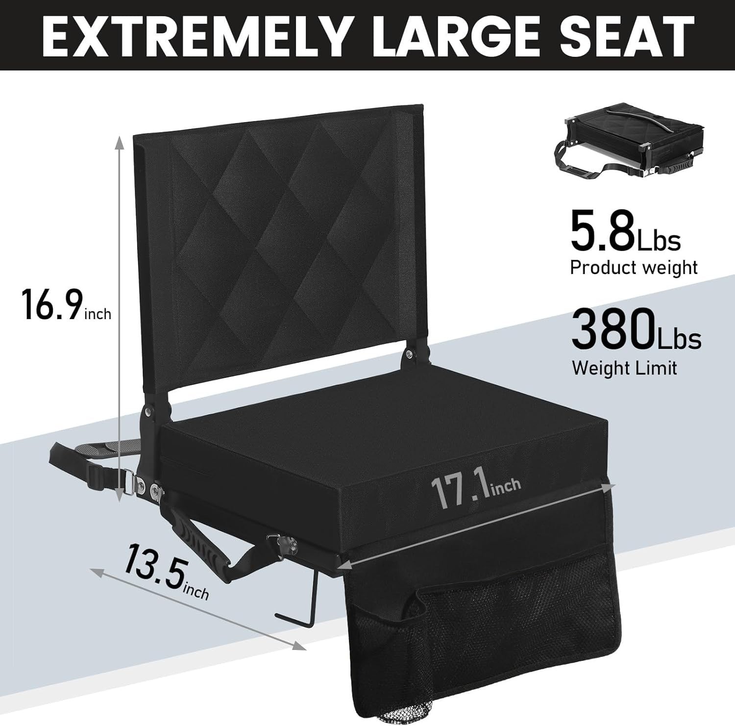 Foldable Bleacher Seats with Back Support – Lightweight, Durable & Comfortable