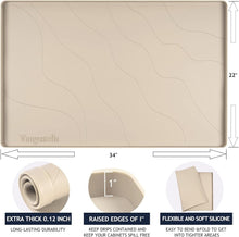 Load image into Gallery viewer, Heavy Duty Waterproof Silicone Under Sink Mat 34