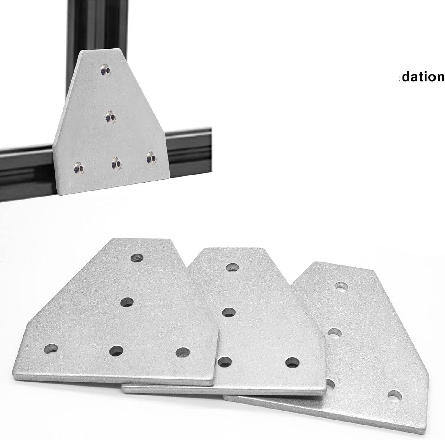 10pc Aluminum 4040 Corner Bracket T Joint Plate Connector for Stable Structures