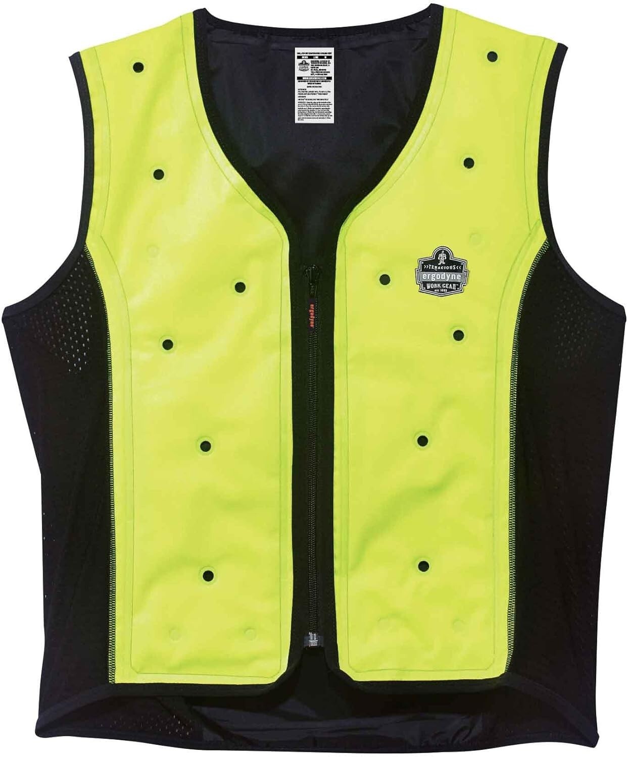 Durable Zipper Closure Cooling Vest - Evaporative Comfort for Active Lifestyles