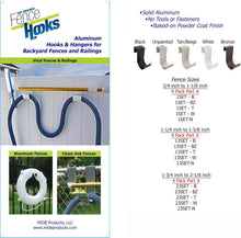Load image into Gallery viewer, Durable and Lightweight Rust-Free Aluminum Fence Hooks - Perfect for Outdoors