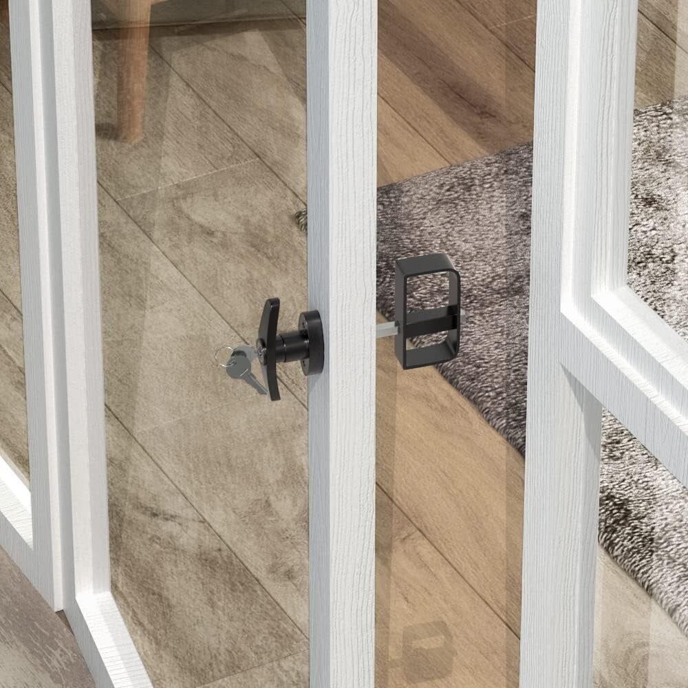 4-Pack Heavy-Duty Shed Lock Latch - Zinc Alloy & Carbon Steel Security Solution