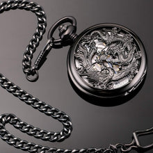 Load image into Gallery viewer, Luxury Dragon &amp; Phoenix Mechanical Pocket Watch - Perfect Gift for Any Occasion