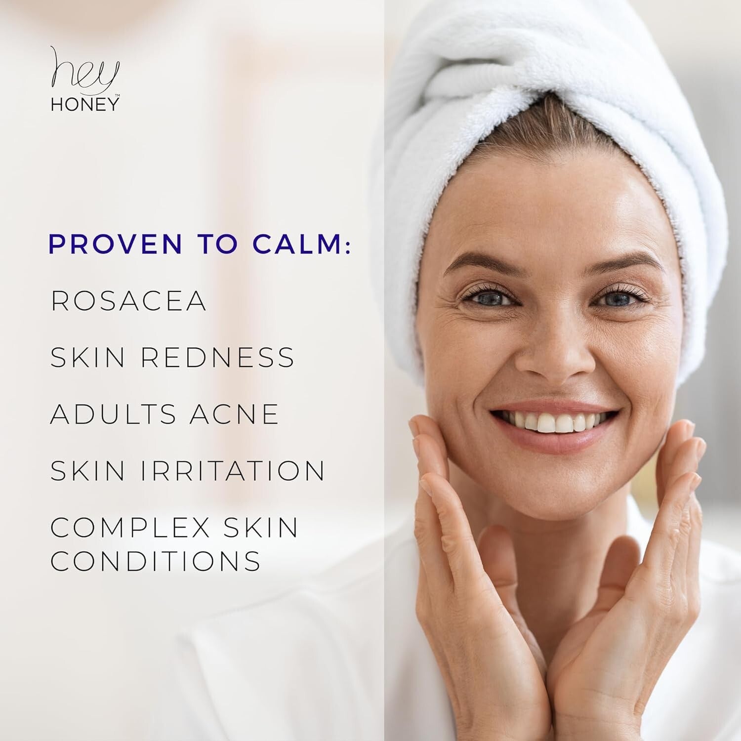 Calming Lightweight Moisturizer for Sensitive Skin - Fast Rosacea Relief, 2.2 Oz