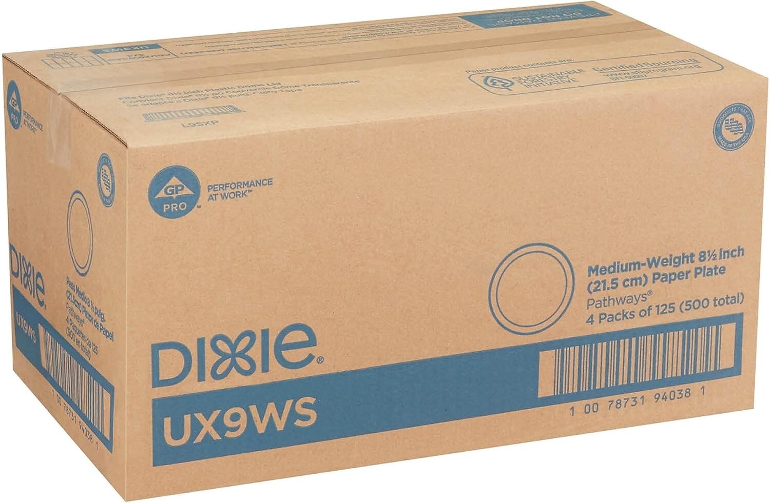 Elegant 8.5" Dixie Pathways Plates - 500 Count Medium-Weight for Any Occasion