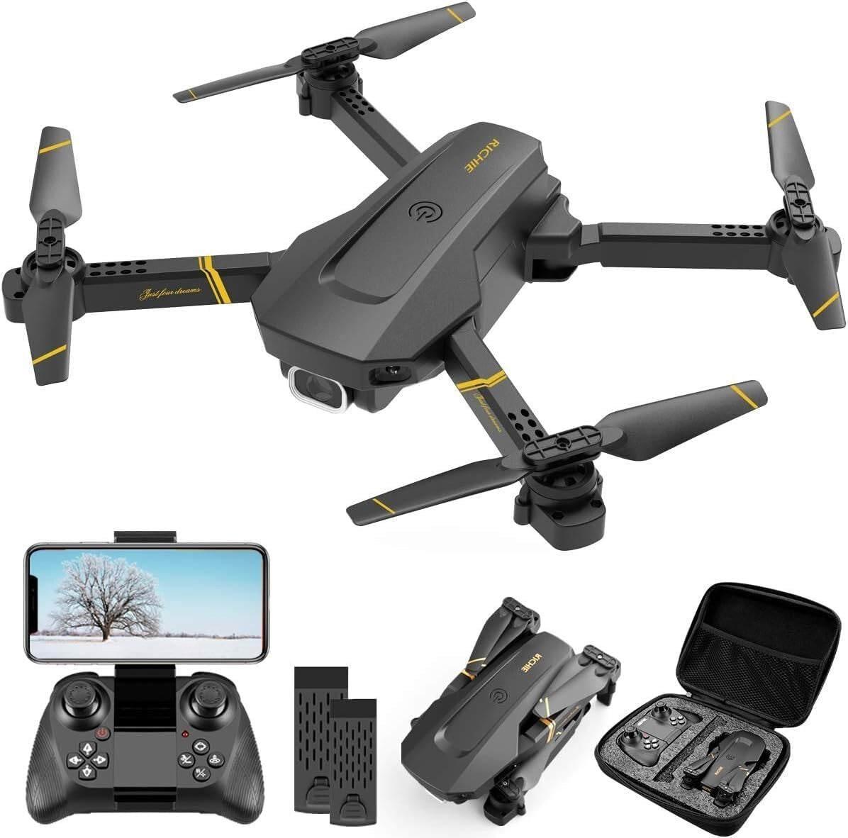 1080P HD FPV Quadcopter Drone - Compact, Foldable & Perfect for All Skill Levels