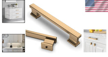 Load image into Gallery viewer, Stylish 25 Pack Champagne Bronze Handles with 5 Inch Center Spacing for Cabinets