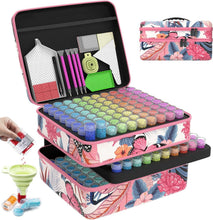 Load image into Gallery viewer, Durable Pink 240 Slots Diamond Art Organizer with Complete Tool Kit Included