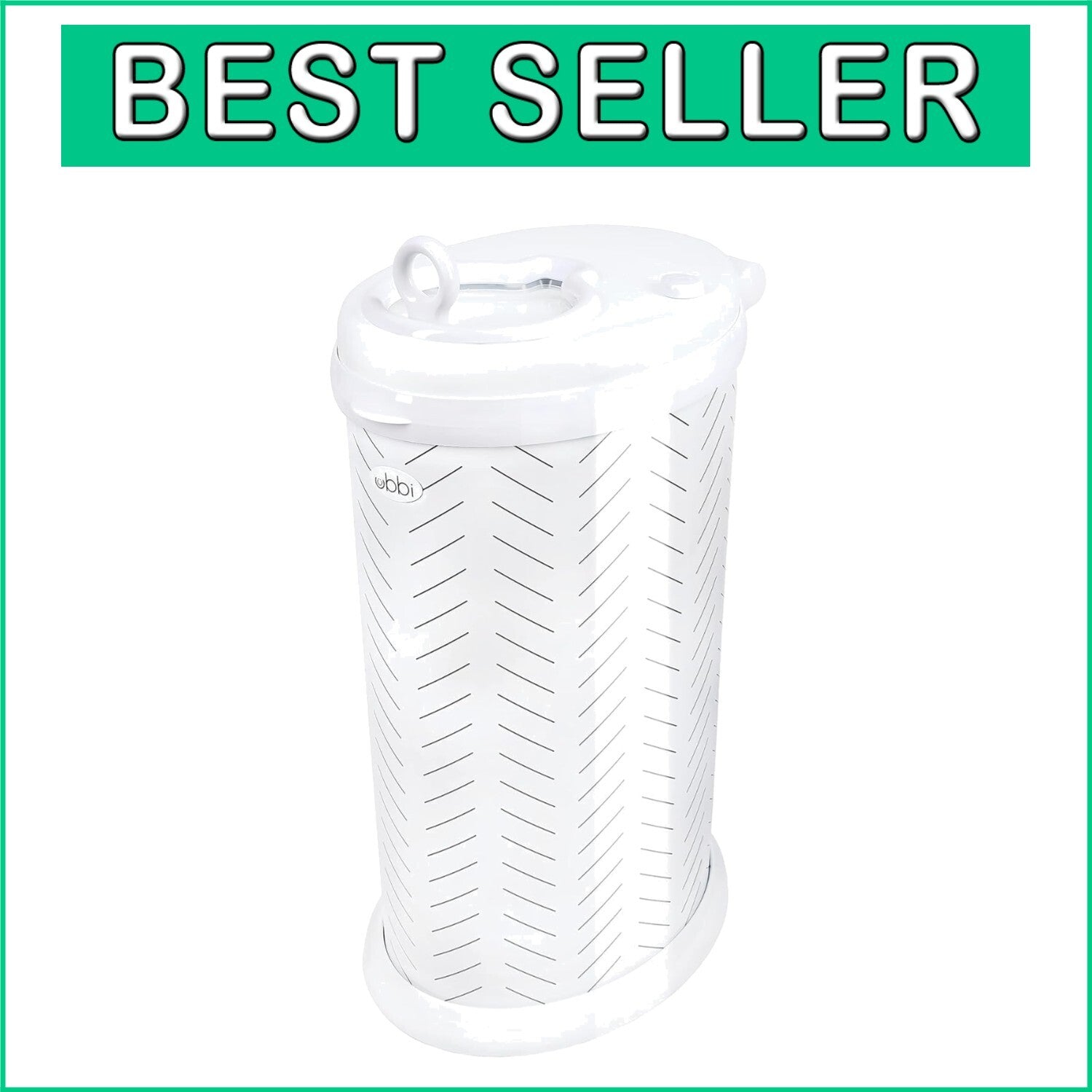 13 Gallon Stainless Steel Diaper Pail - Sleek, Childproof with Odor Control