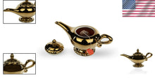 Load image into Gallery viewer, Magical 32 Oz. Genie Lamp Teapot - Disney Golden Ceramic Serving Kettle
