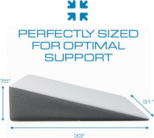 Load image into Gallery viewer, Luxurious 31x33 Extra Large Wedge Pillow - Soft Foam for Ultimate Comfort