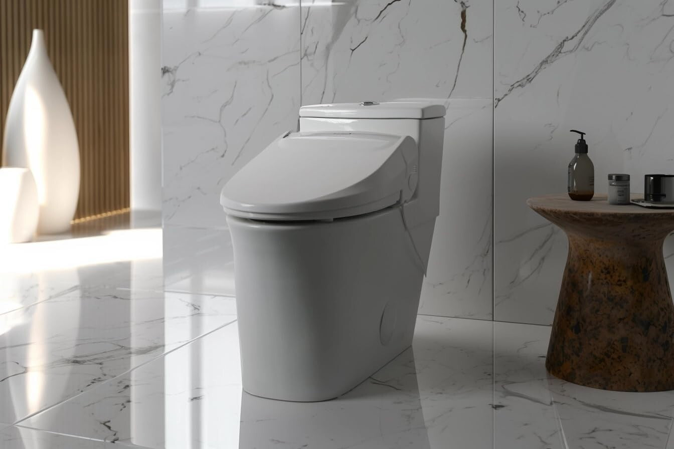 Elongated Smart Bidet Toilet Seat with Heated Comfort & Adjustable Wash Controls