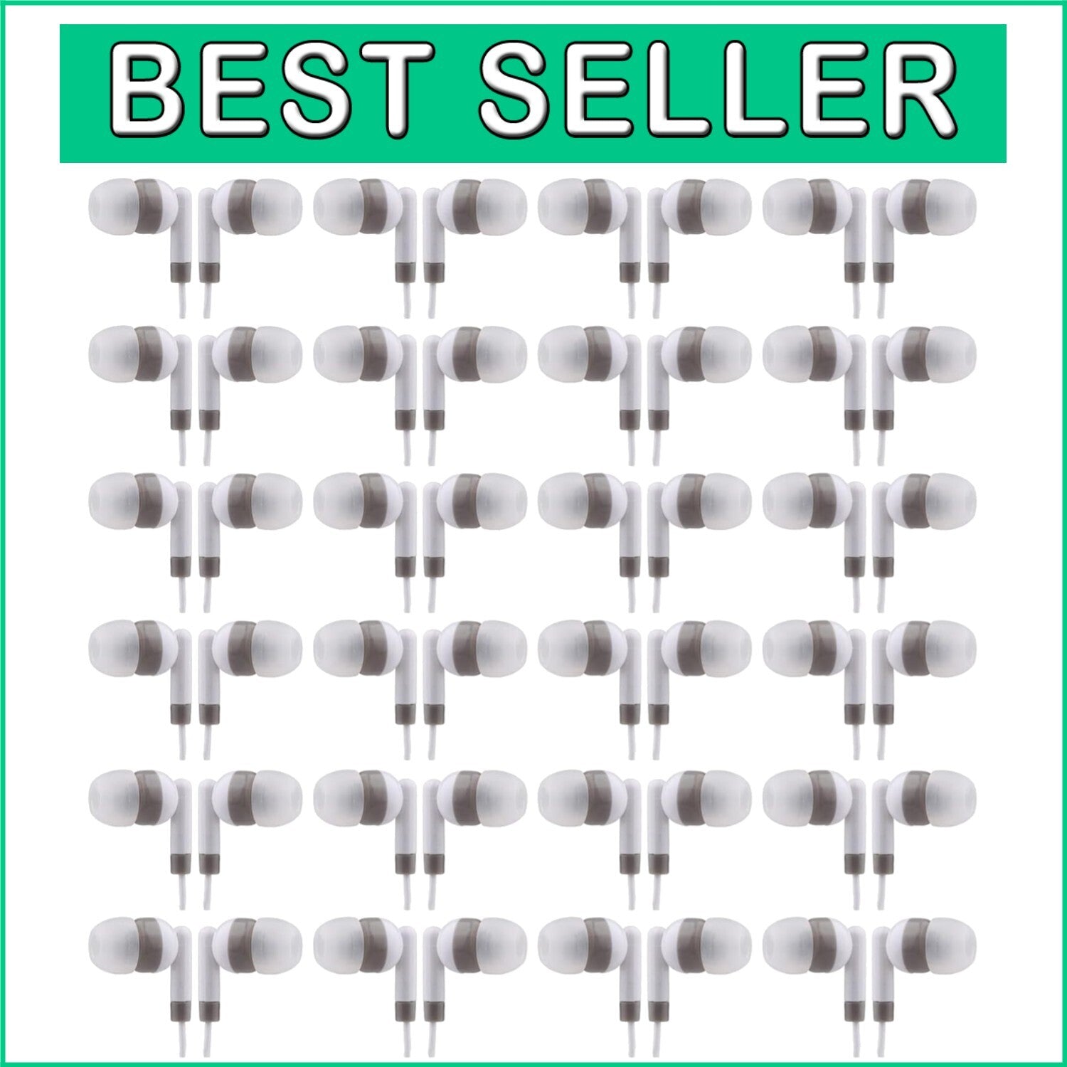 Affordable 100 Pack Earbuds with Rounded Tips - Perfect for Promotions & Gifting