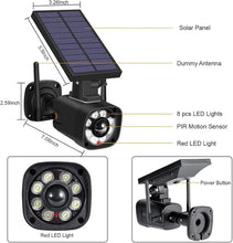 Load image into Gallery viewer, IP66 Waterproof Motion-Activated Dummy Cameras with Night Vision - Easy Install