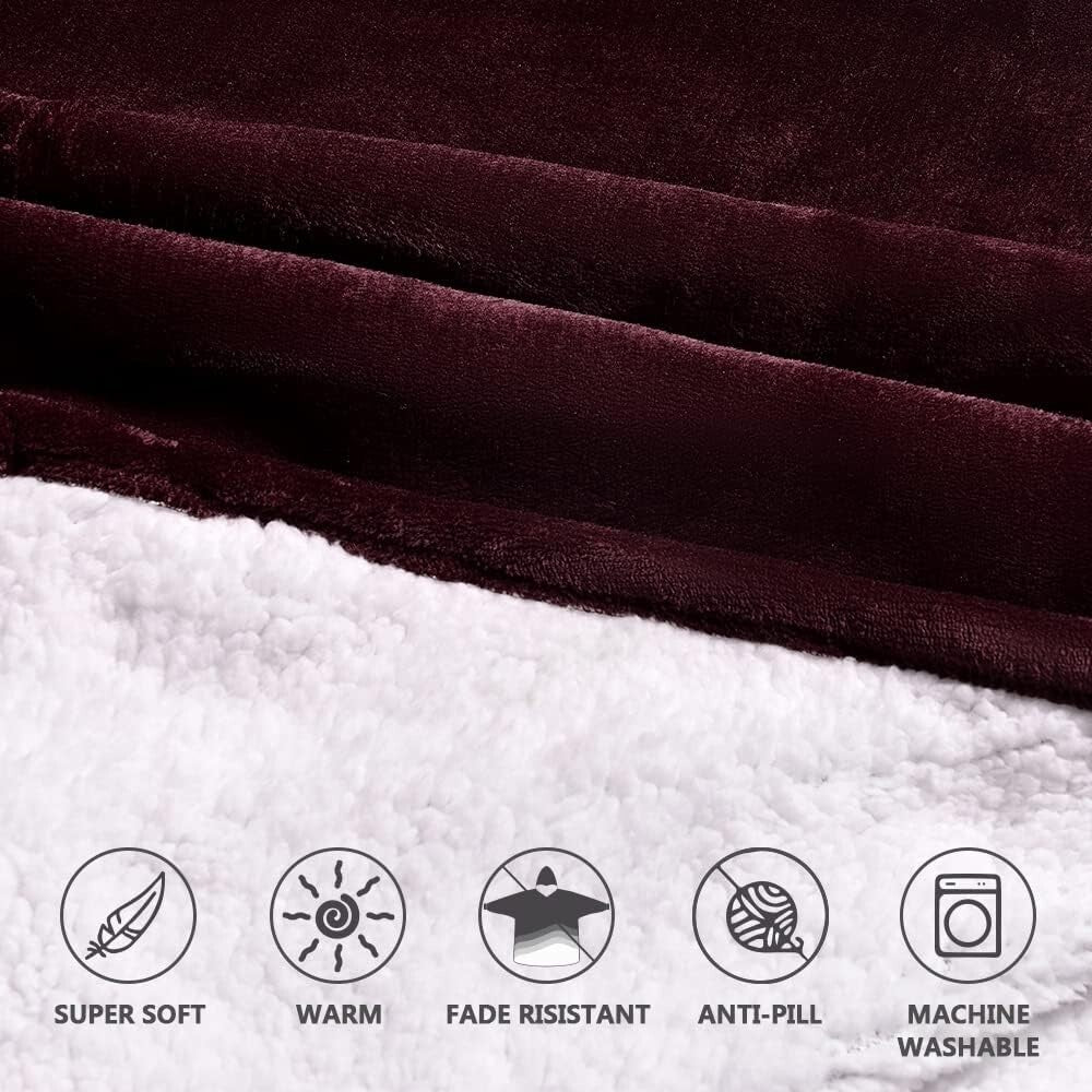 Cozy Oversized Sherpa Blanket Hoodie with Giant Pocket - Perfect Gift for All