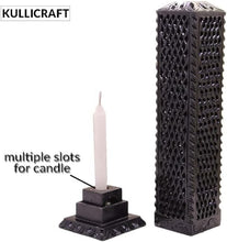 Load image into Gallery viewer, Intricate Handmade Black Soapstone Incense Stick Tower - Ideal for Gifting