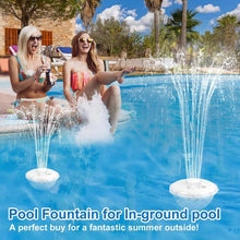 Load image into Gallery viewer, Elegant Floating Pool Fountain - Battery Powered with Light Show &amp; Spray Modes