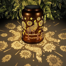Load image into Gallery viewer, Charming Gold Solar Lantern – Waterproof Garden Lights with Hummingbird Pattern