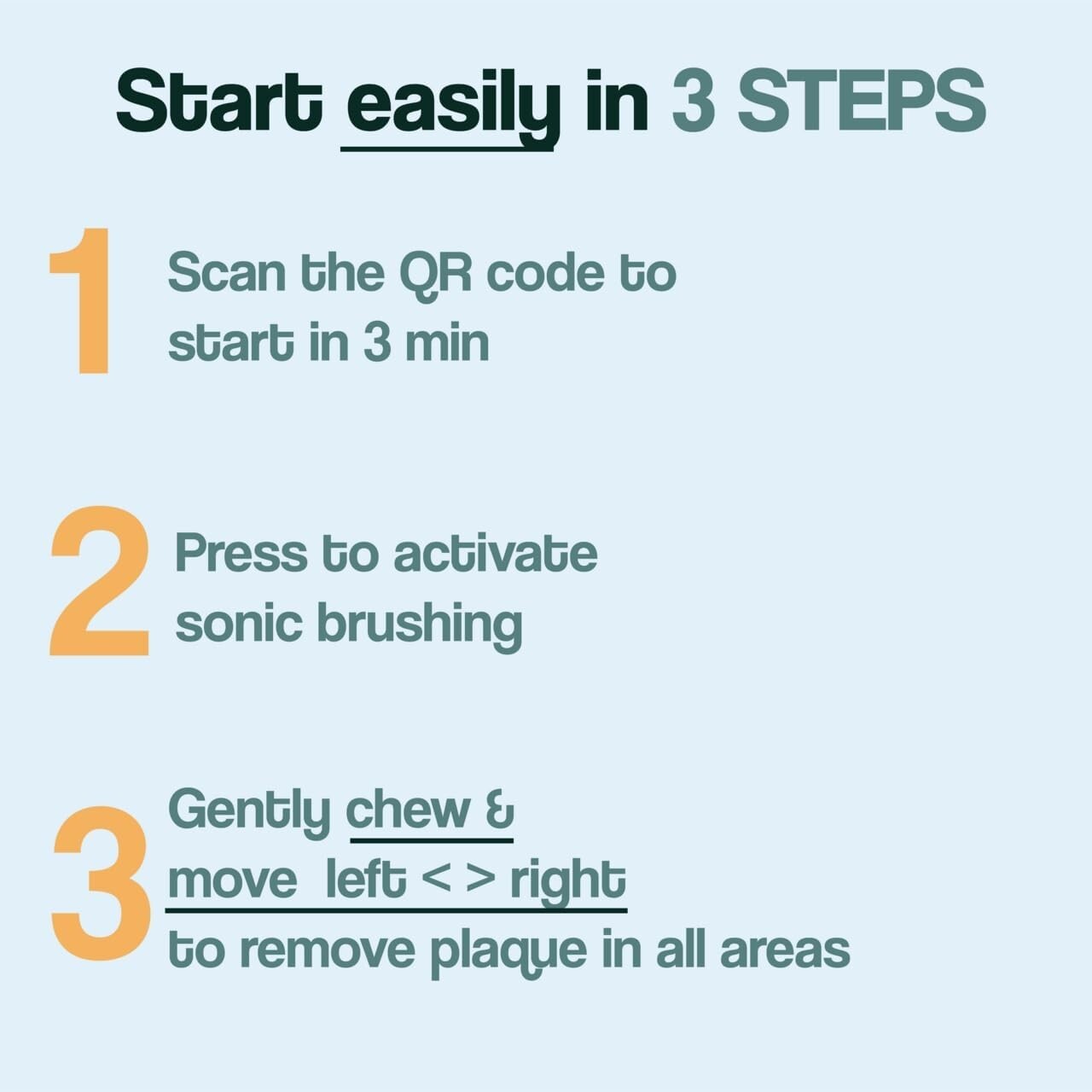 Innovative Y-Shaped Electric Toothbrush with 3 Months Battery Life - Black Adult