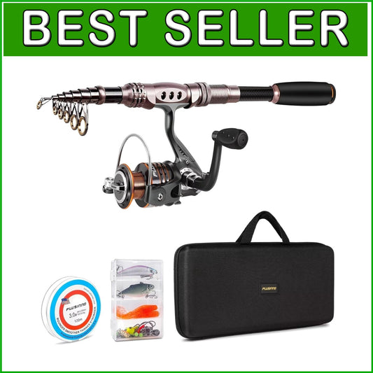 Complete Fishing Kit: Telescopic Carbon Fiber Rod & Reel Combo for All Anglers