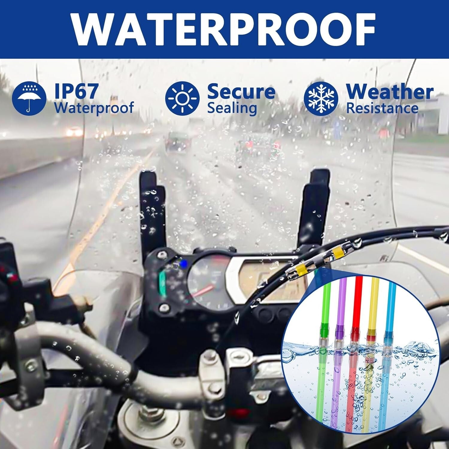 810 PCS Waterproof Solder Seal Wire Connectors with Mini Heat Gun for Marine Use