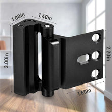 Load image into Gallery viewer, Durable Black Door Lock Latch - 4Pack Childproof Reinforcement for Home Security