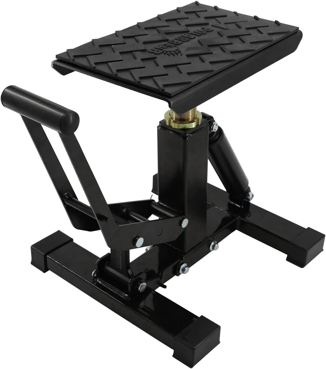 Adjustable 1200Lbs Dirt Bike Stand - Lightweight Hydraulic Jack for Easy Use