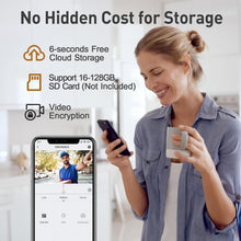 Load image into Gallery viewer, Smart 2K Doorbell Camera with Human Detection &amp; Instant Alerts - No Subscription