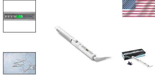 Quick Styling Rotating Curling Wand - 440°F with Automatic Shut-Off Feature