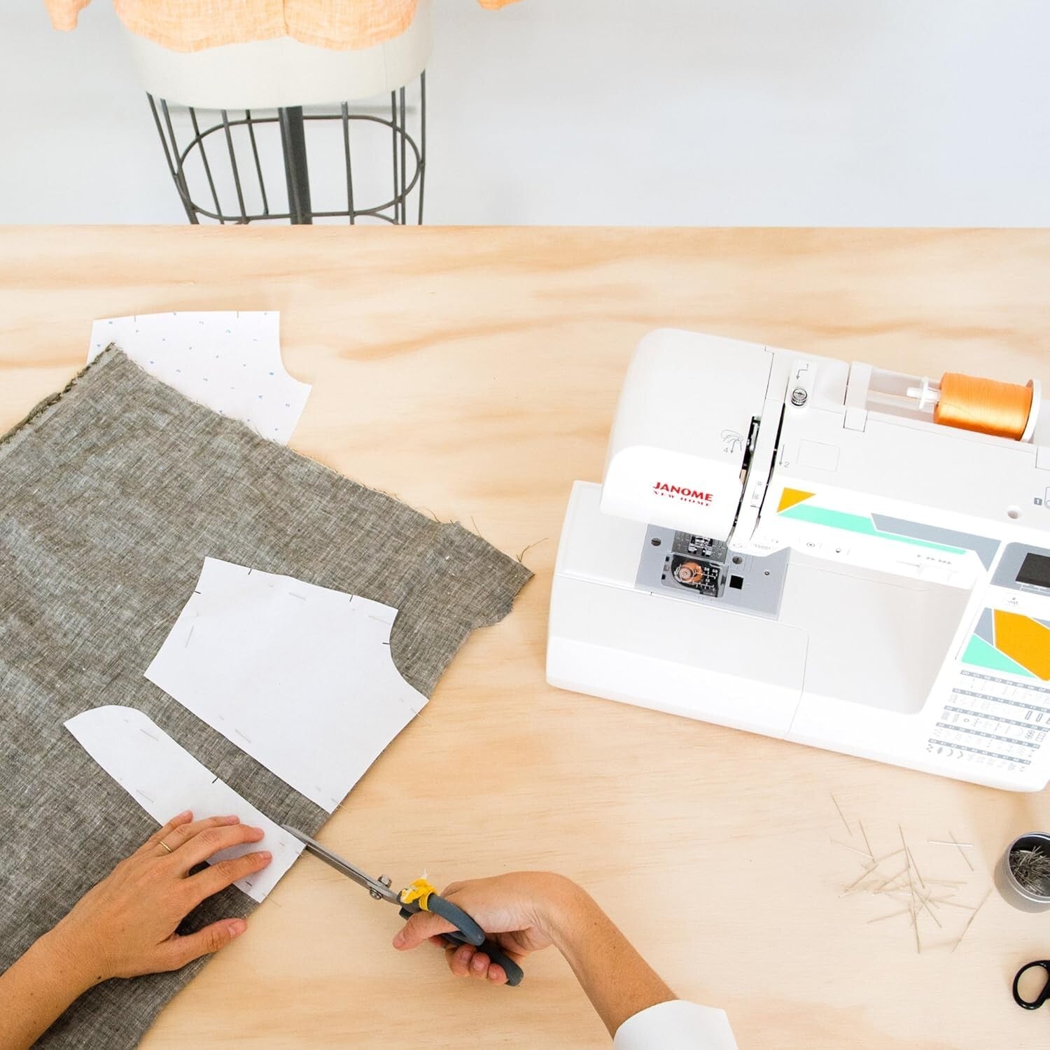 MOD-50 Computerized Sewing Machine - Versatile with 50 Stitches & LCD Navigation