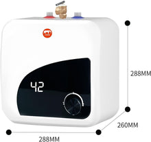 Load image into Gallery viewer, 2.7 Gallon Stainless Steel Electric Water Heater with Adjustable Thermostat
