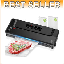 Load image into Gallery viewer, Lightweight Automatic Vacuum Sealer - Vacuum Bags &amp; Sous Vide Solution Included