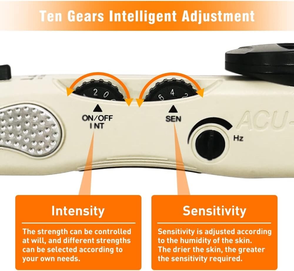 Electronic Acupuncture Pen: Painless Pain Management with 3 Adjustable Heads