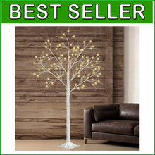 Load image into Gallery viewer, Customizable 6FT Birch Tree with 96 LED Lights - Ideal for Holidays and Events