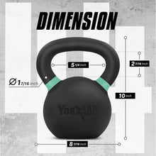 Load image into Gallery viewer, Portable Cast Iron Kettlebell - 20 Kg Weight Set for Full Body Strength Training
