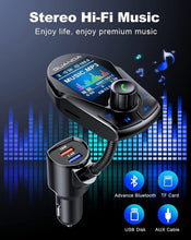Load image into Gallery viewer, Upgraded Bluetooth FM Transmitter with Intelligent Charging &amp; Flexible Gooseneck