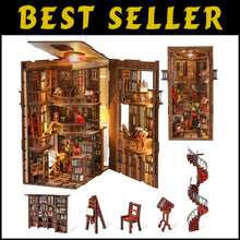 Load image into Gallery viewer, Enchanting Abbey Library Book Nook Mini Kit - Ideal for Creative Gift Lovers