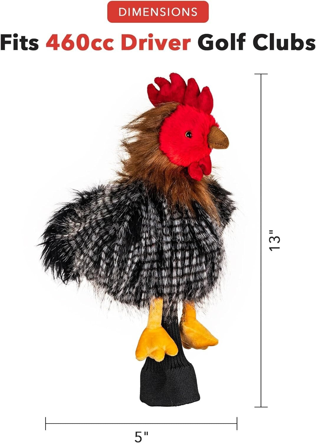 Durable Golf Driver Headcover with Unique Cartoon Design - Lifetime Guarantee