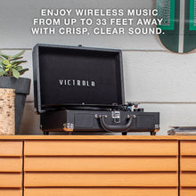 Load image into Gallery viewer, Upgraded Sound 3-Speed Suitcase Record Player with Bluetooth Speakers - Mint