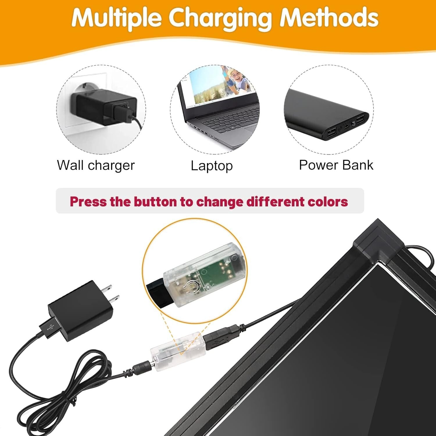 Versatile LED Message Board: 28'' x 20'' Erasable Sign with Remote Control