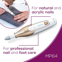 Load image into Gallery viewer, Cordless Electric Nail File: Salon-Quality Results at Home with Storage Case