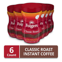 Load image into Gallery viewer, Classic Roast Instant Coffee - 12 Ounces, Pack of 6 - Quick &amp; Smooth Flavor