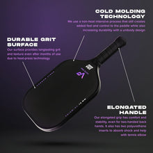 Load image into Gallery viewer, Lightweight 16mm Foam Injected Pickleball Paddle - Durable Carbon Fiber Design