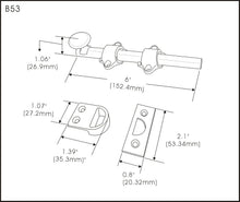 Load image into Gallery viewer, Sturdy 2 Pack of 6" Brushed Satin Nickel Door Bolts for Ultimate Security