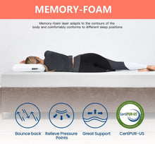 Load image into Gallery viewer, CertiPUR 5-Inch Gel Memory Foam Mattress for Cool Sleep &amp; Pressure Relief, Full