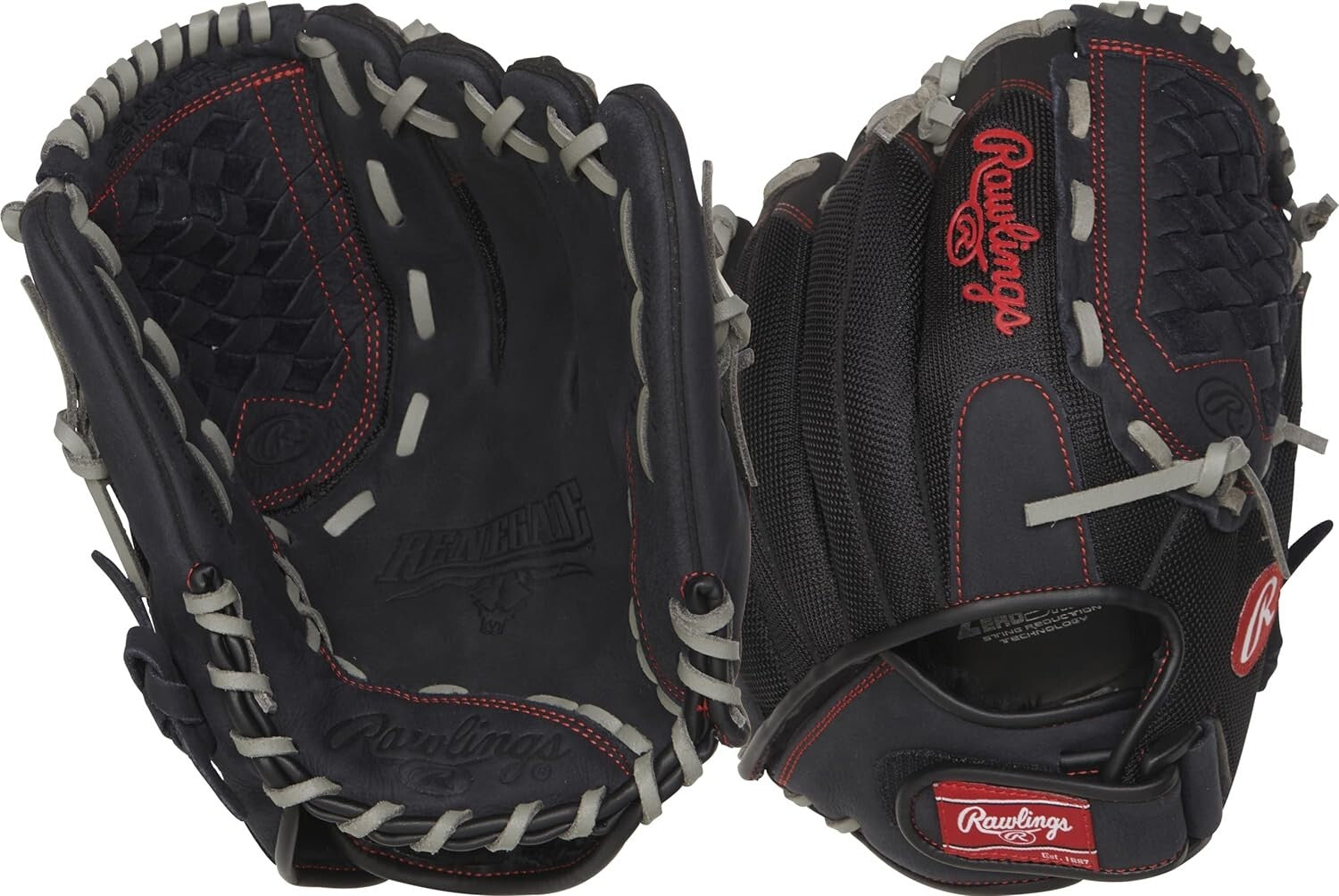 Game-Ready Renegade 12" Softball Glove with Cushioned Palm for Impact Protection