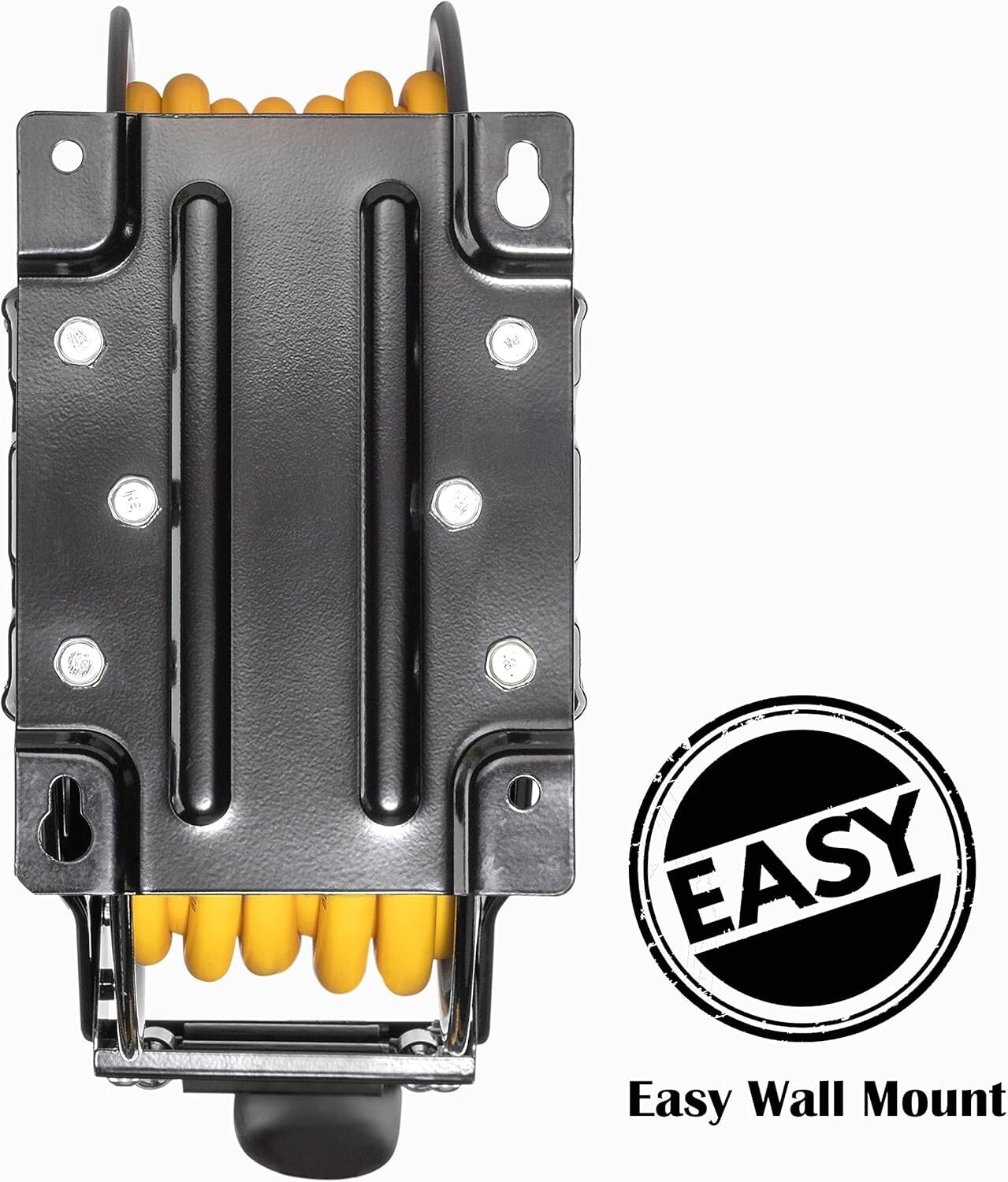 Versatile Dual Arm Air Hose Reel with 65FT Hose – Automatic Rewind & Lock System