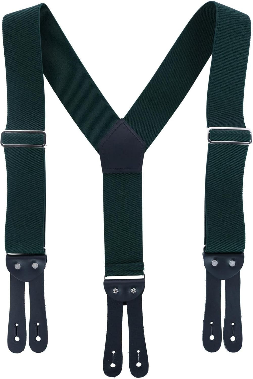 Adjustable 2-Inch Navy Blue Work Suspenders - Y-Back Design for Comfortable Fit